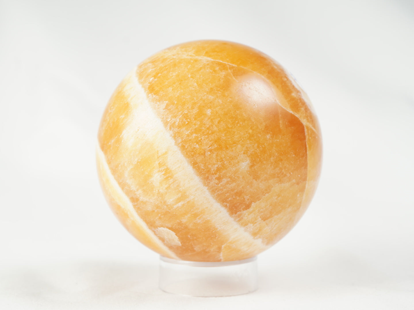 Orangencalcit Kugel