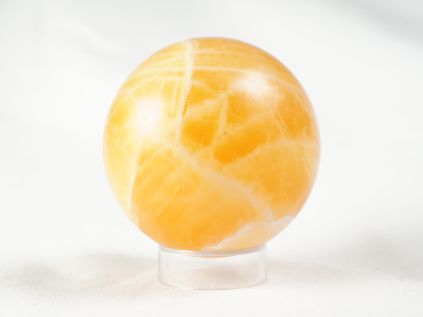 Orangencalcit Kugel