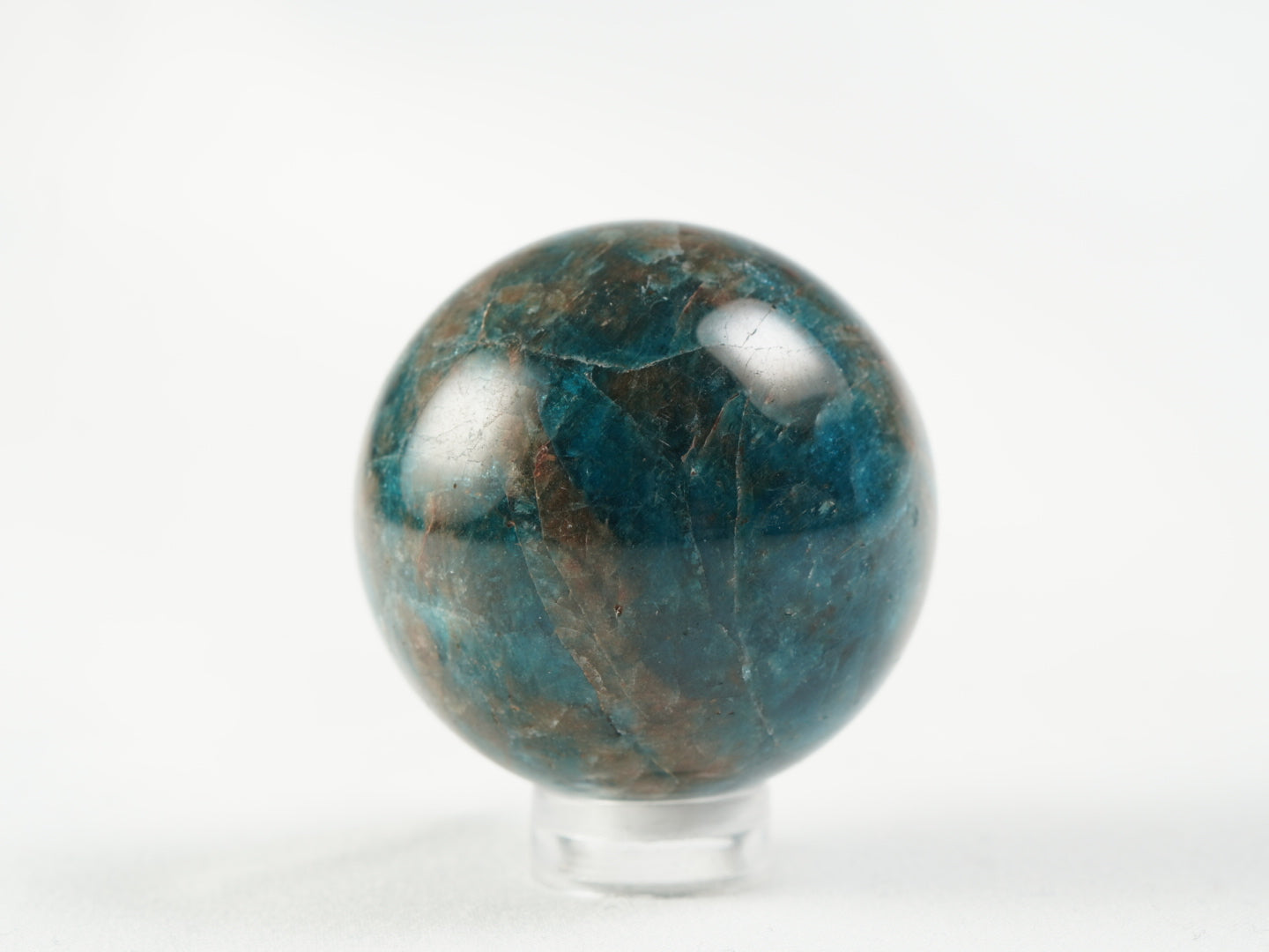 blaue Apatit Kugel