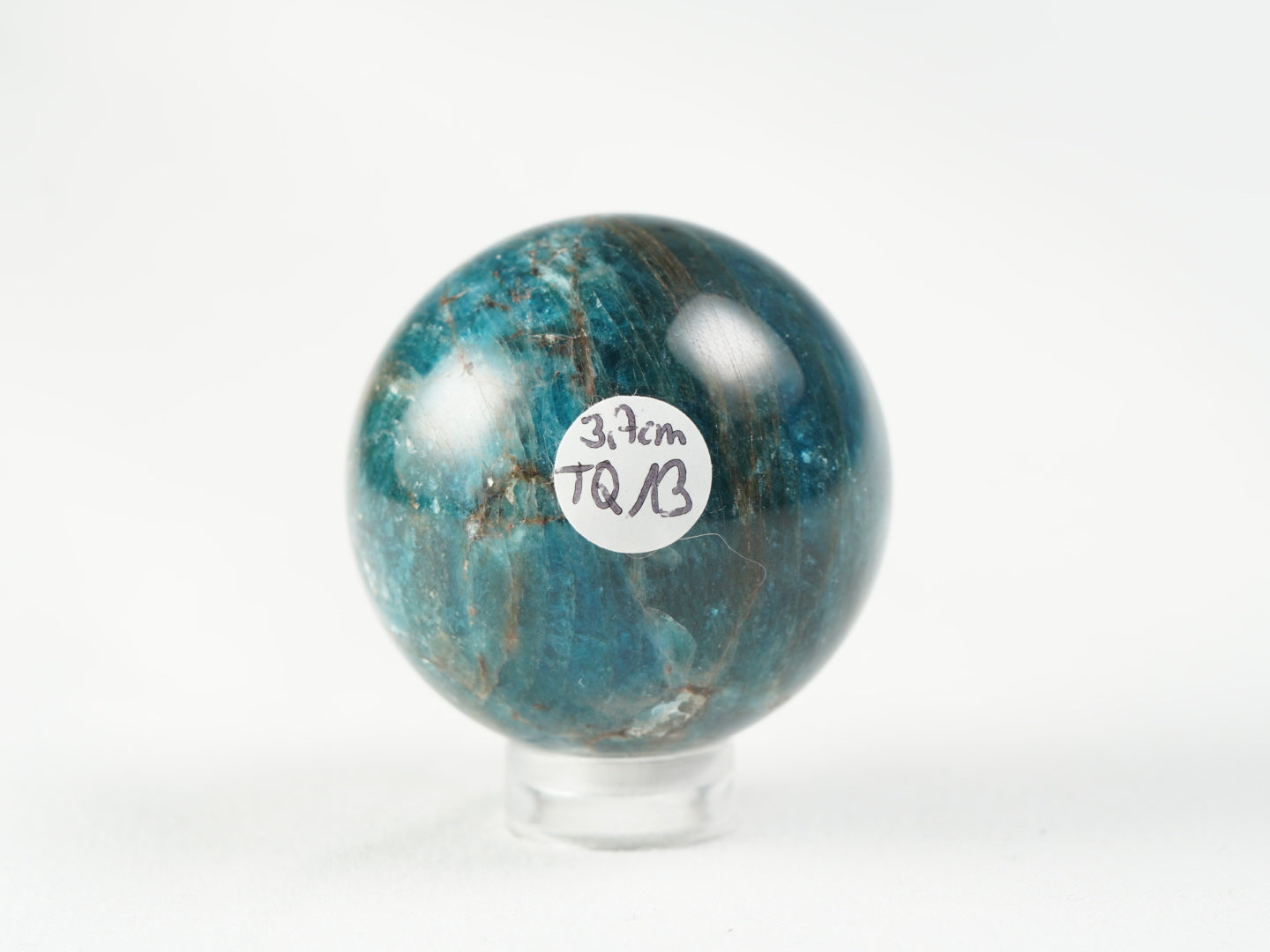 blaue Apatit Kugel