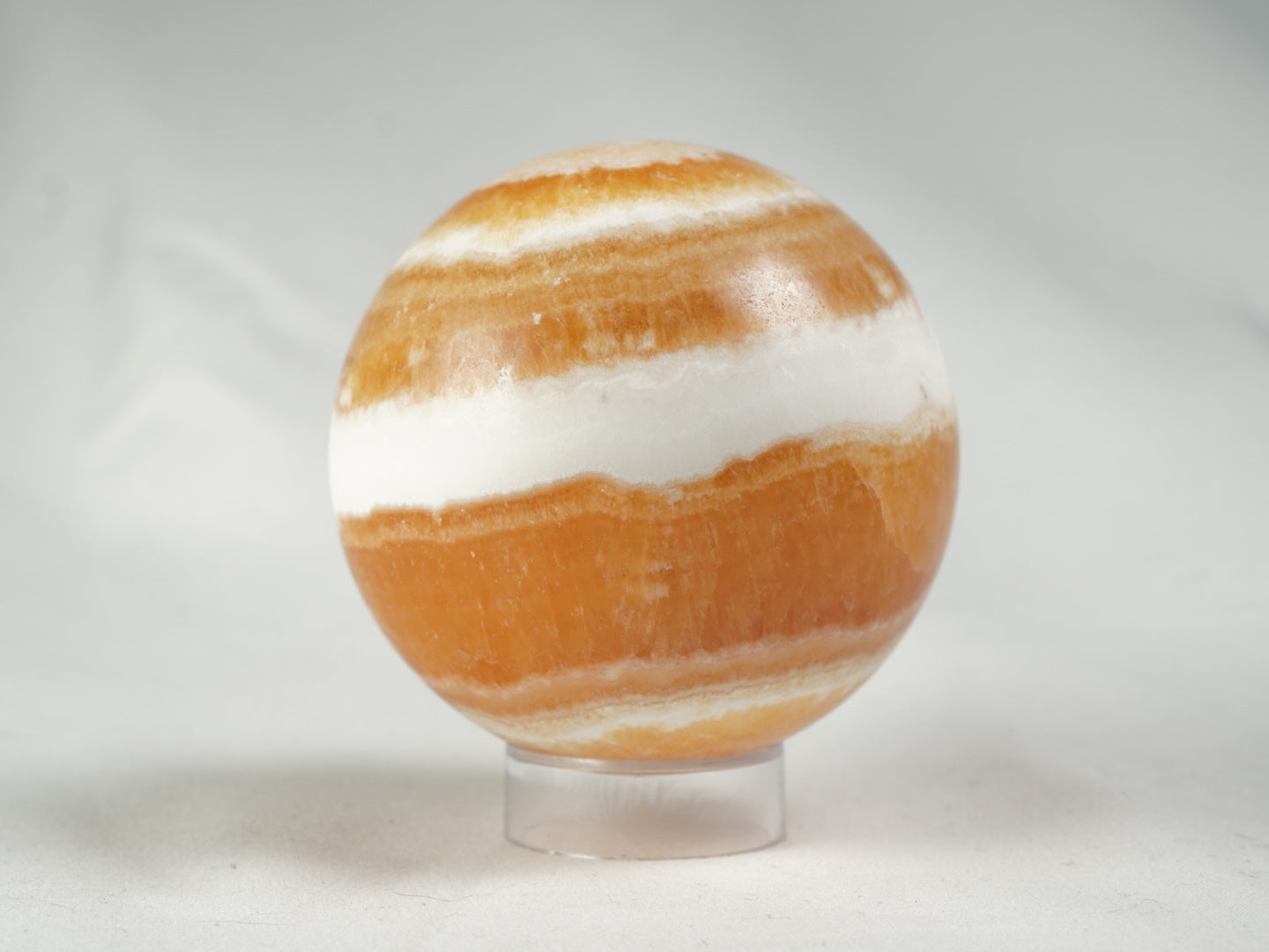 Orangencalcit Kugel