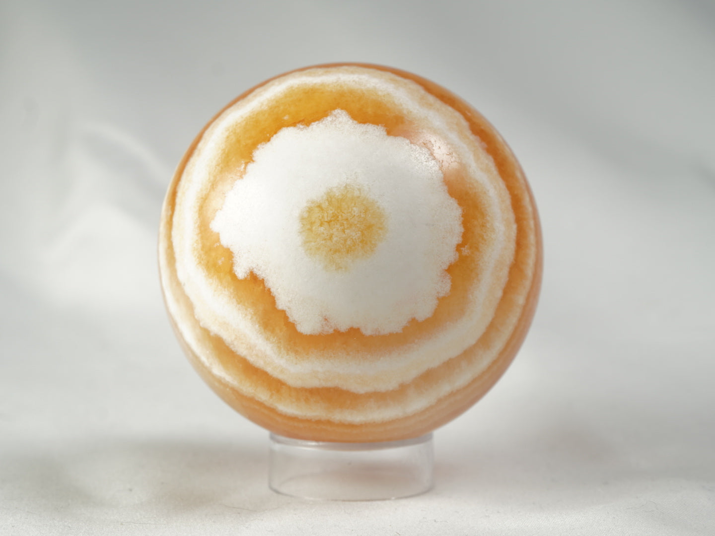 Orangencalcit Kugel