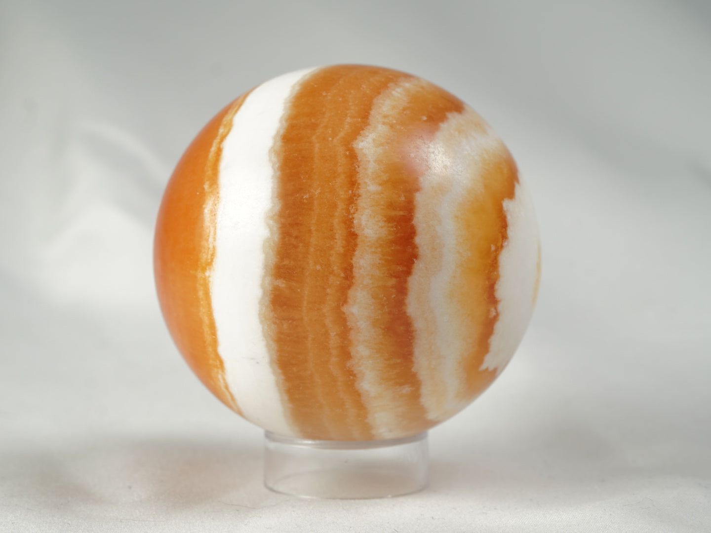 Orangencalcit Kugel