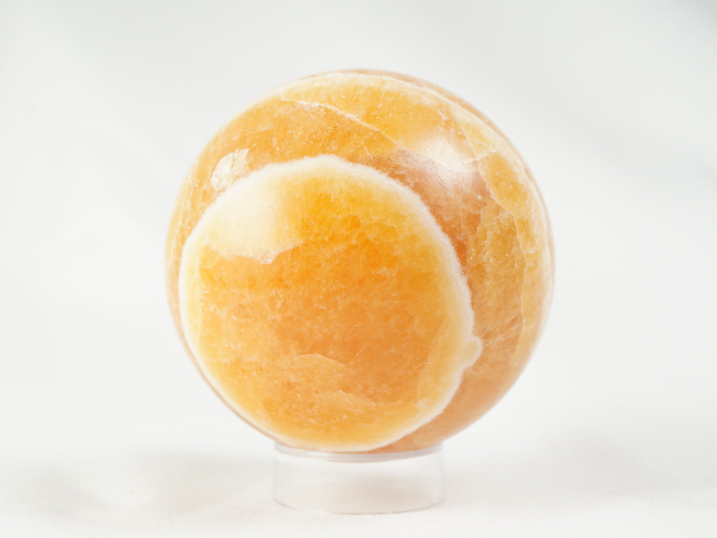 Orangencalcit Kugel