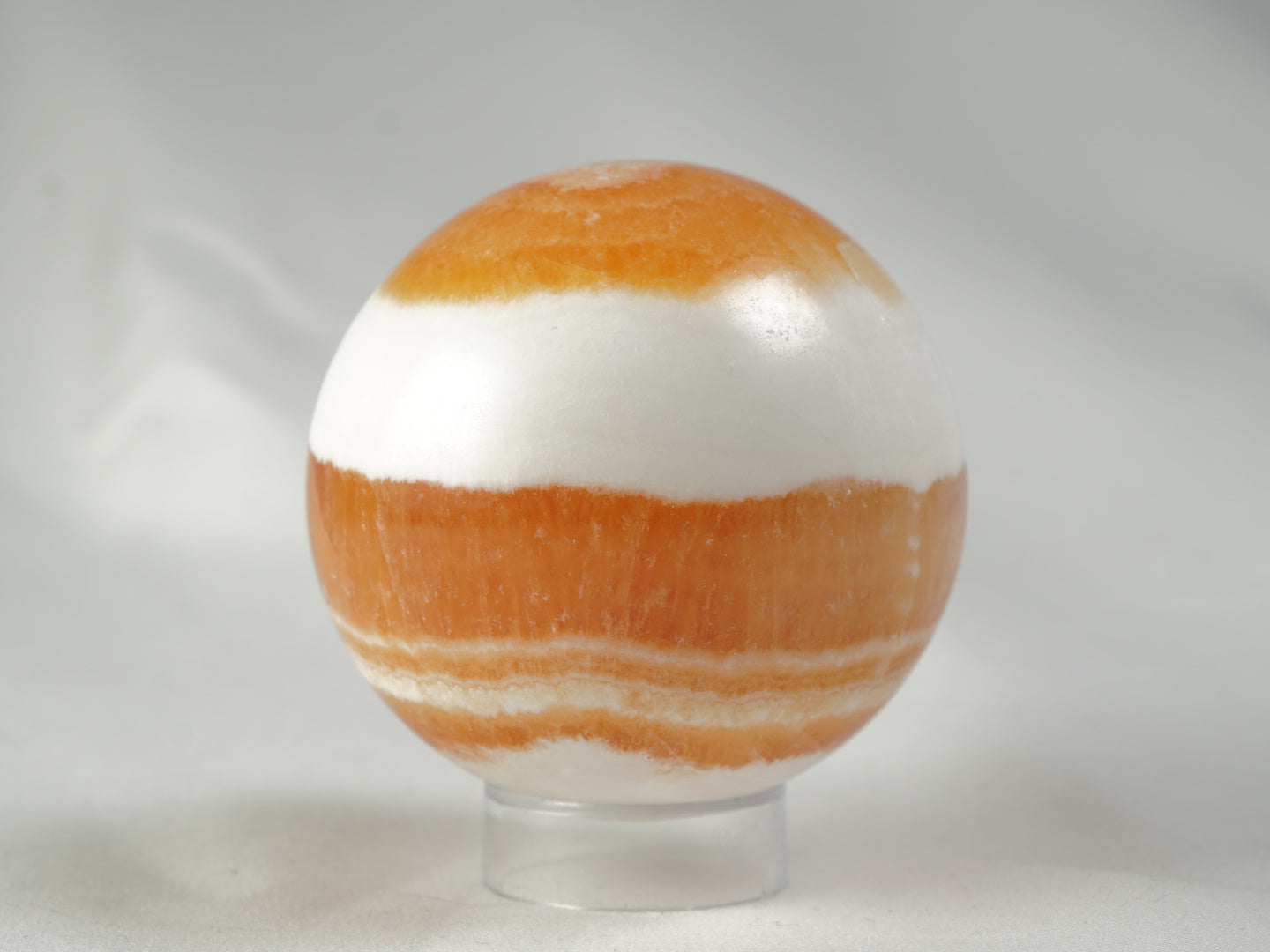 Orangencalcit Kugel
