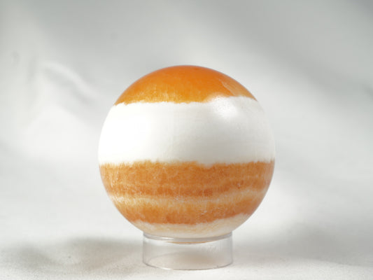 Orangencalcit Kugel