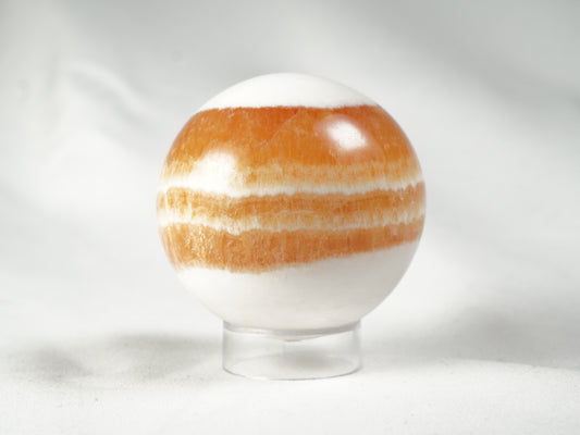 Orangencalcit Kugel