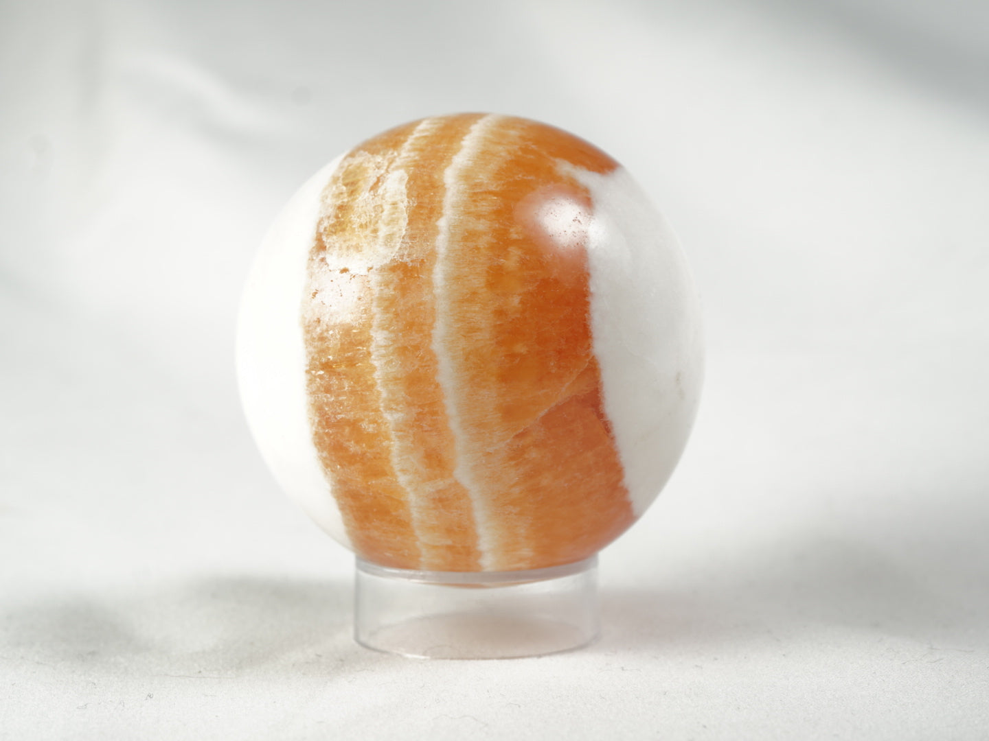 Orangencalcit Kugel