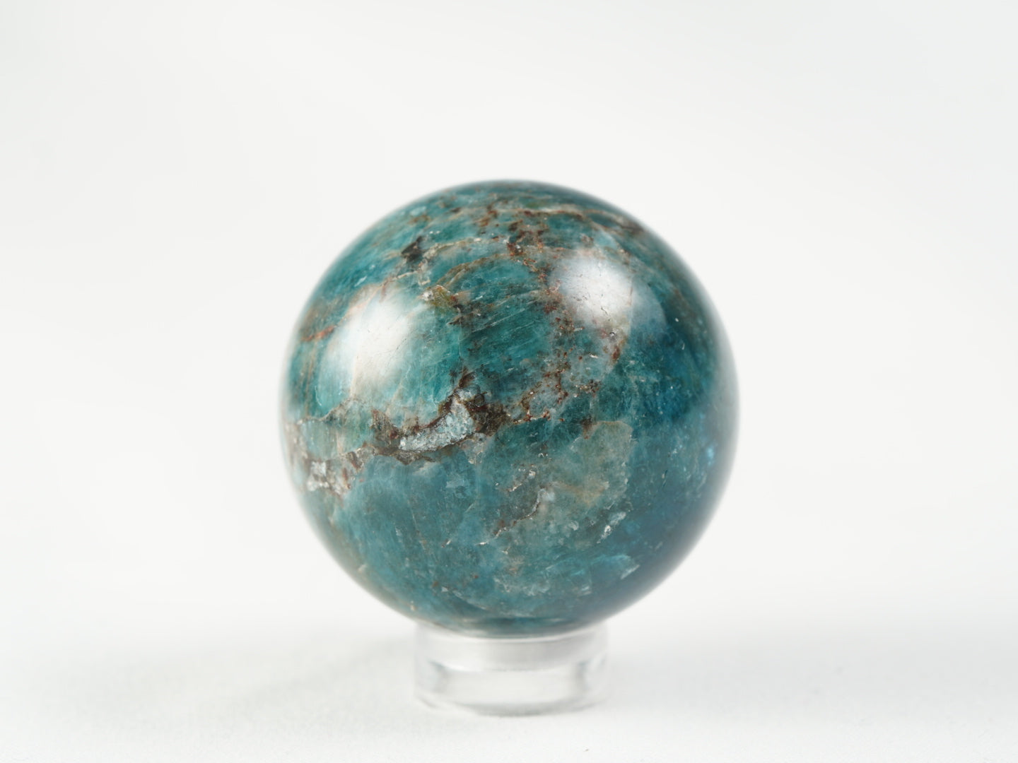 blaue Apatit Kugel
