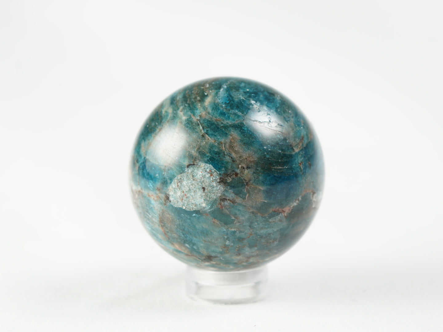 blaue Apatit Kugel