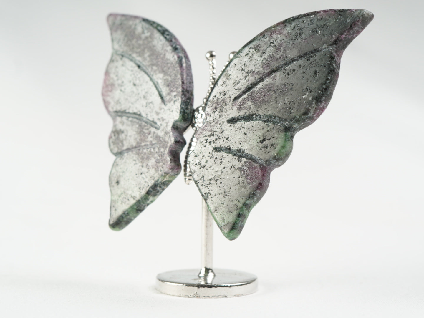 Rubin in Zoisit Schmetterling